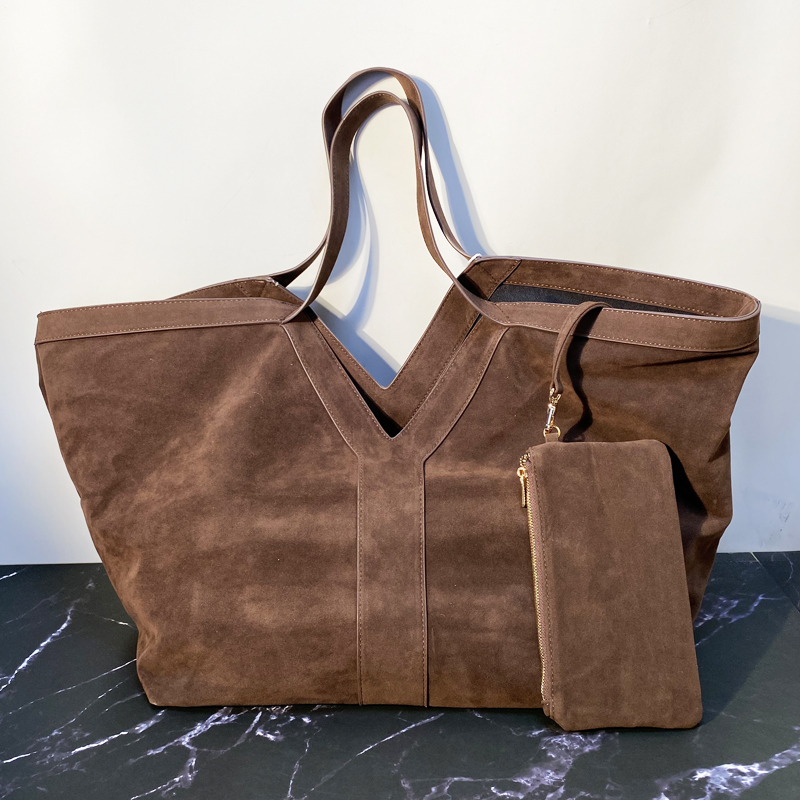 Luxury Bags 2026 - Oversized Faux Suede Tote Bags For