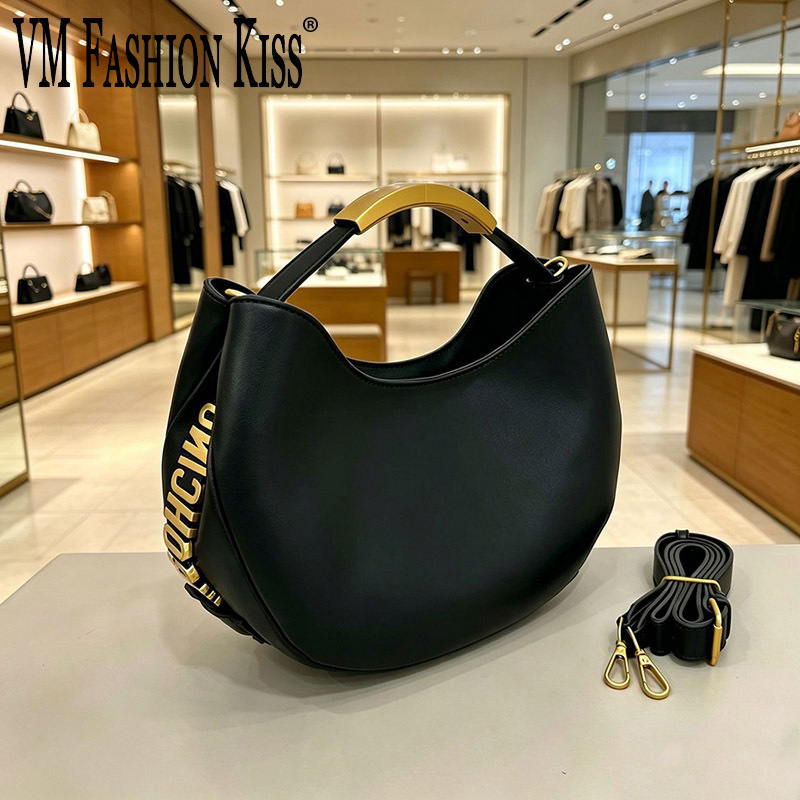 Luxury Bags Tote - Demi-cercle Women Golden Letter Tote Drawstring