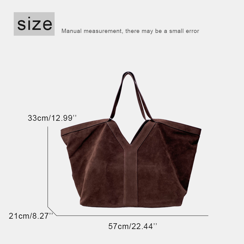 Oversized Faux Suede Tote Bags - Luxury Bags 2026 recension och pris