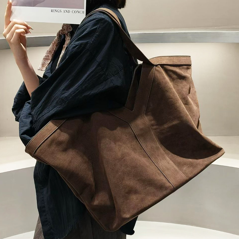 Oversized Faux Suede Tote Bags - Luxury Bags 2026 recension och pris