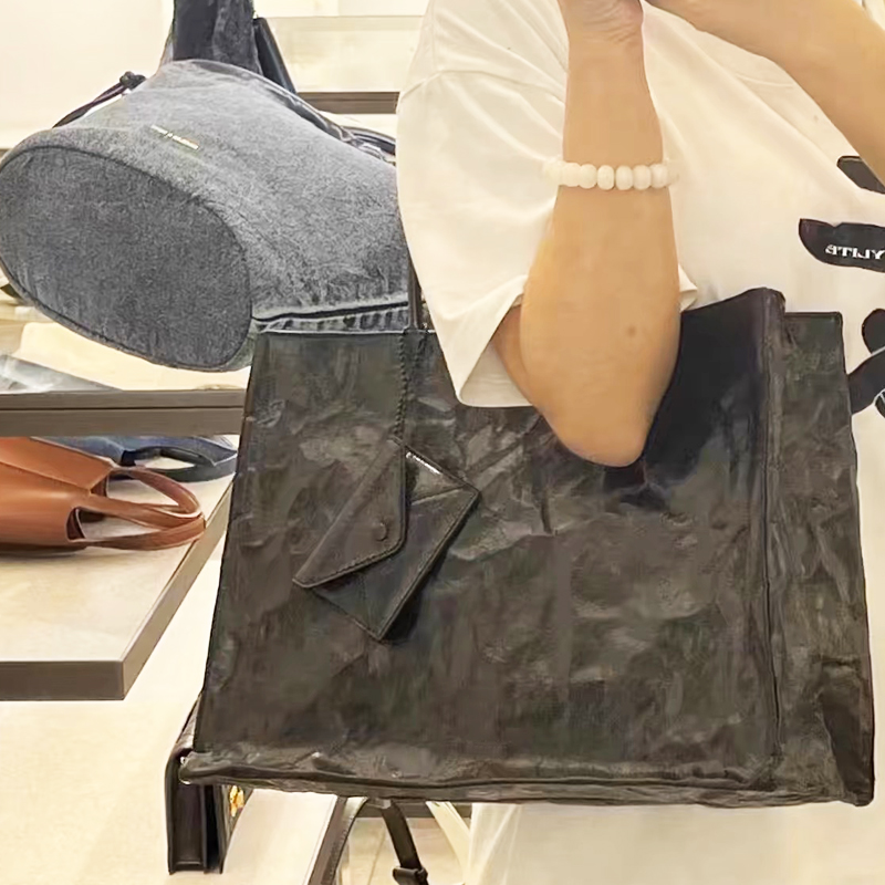 Korean Casual Kraft Paper Tote - Luxury Bags Tote recension och pris