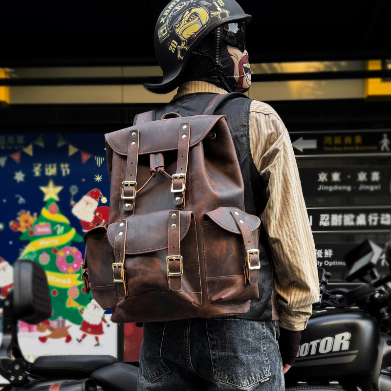 New Arrivals Leather Backpack  - Luxury Bags For Travel recension och pris