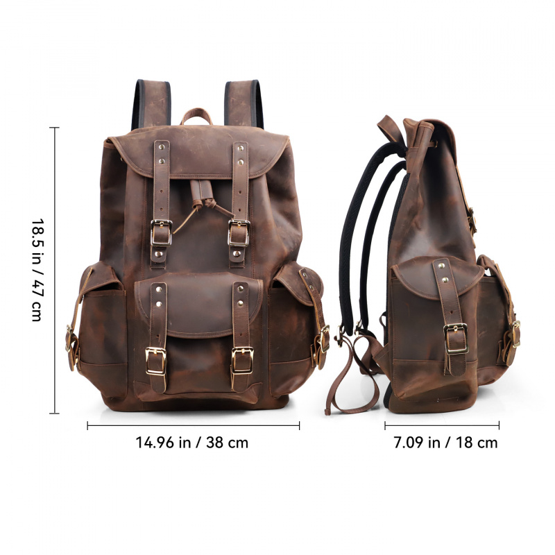 New Arrivals Leather Backpack  - Luxury Bags For Travel recension och pris