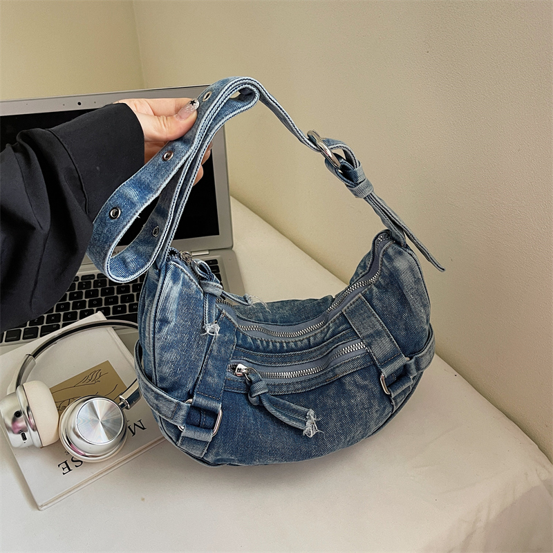 Trendy Women's Denim Shoulder  - Luxury Bags Denim recension och pris