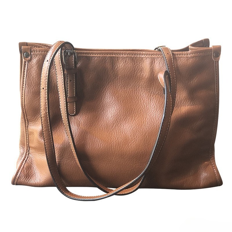 Genuine Leather Tote Bag for W - Quiet Luxury Bags Tote recension och pris