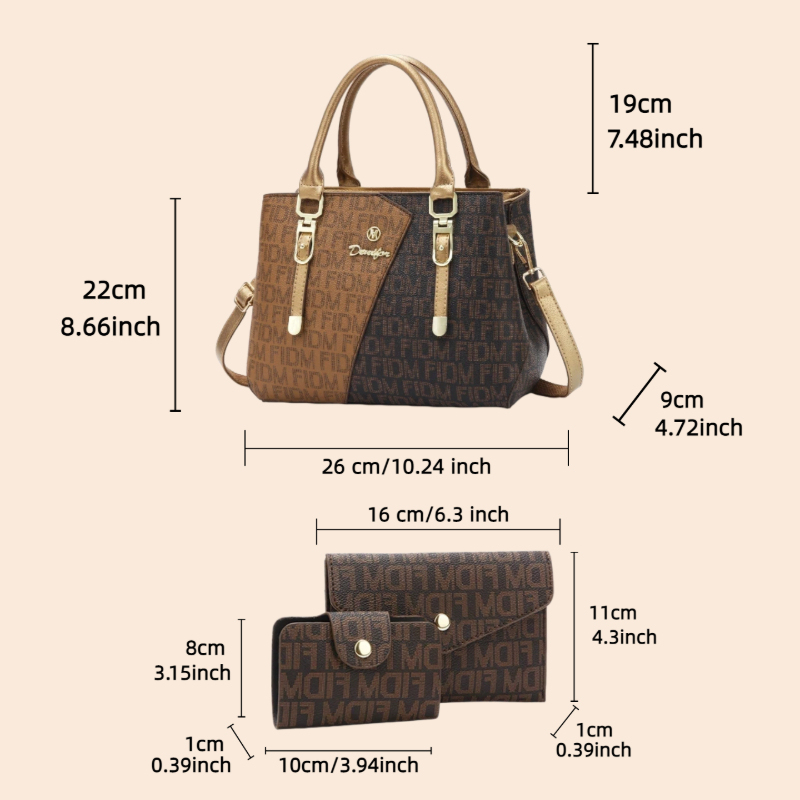 3-piece women's bag set, luxur - Luxury Bags For Travel recension och pris