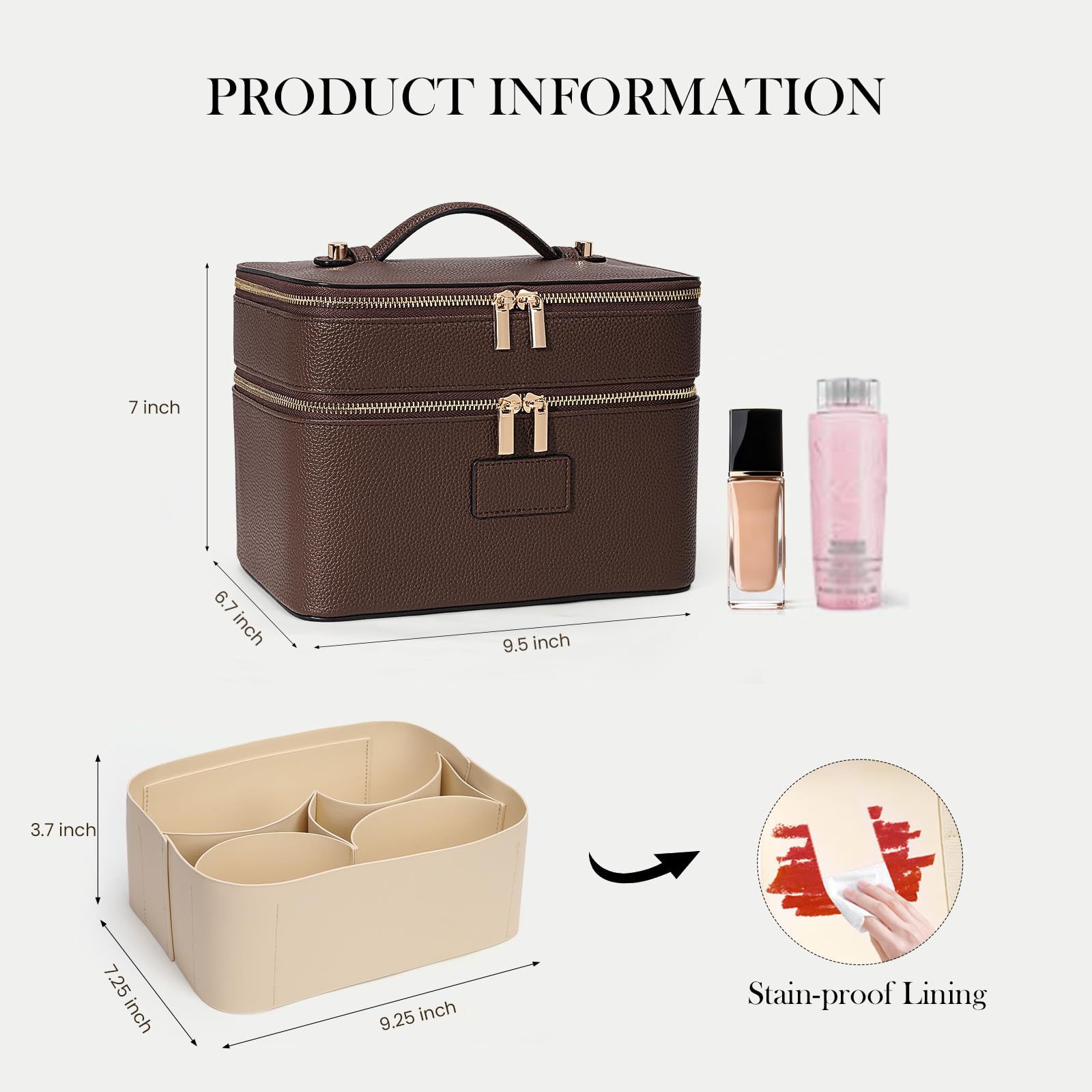 Large Capacity Double-layer Lu - Luxury Bags For Travel recension och pris