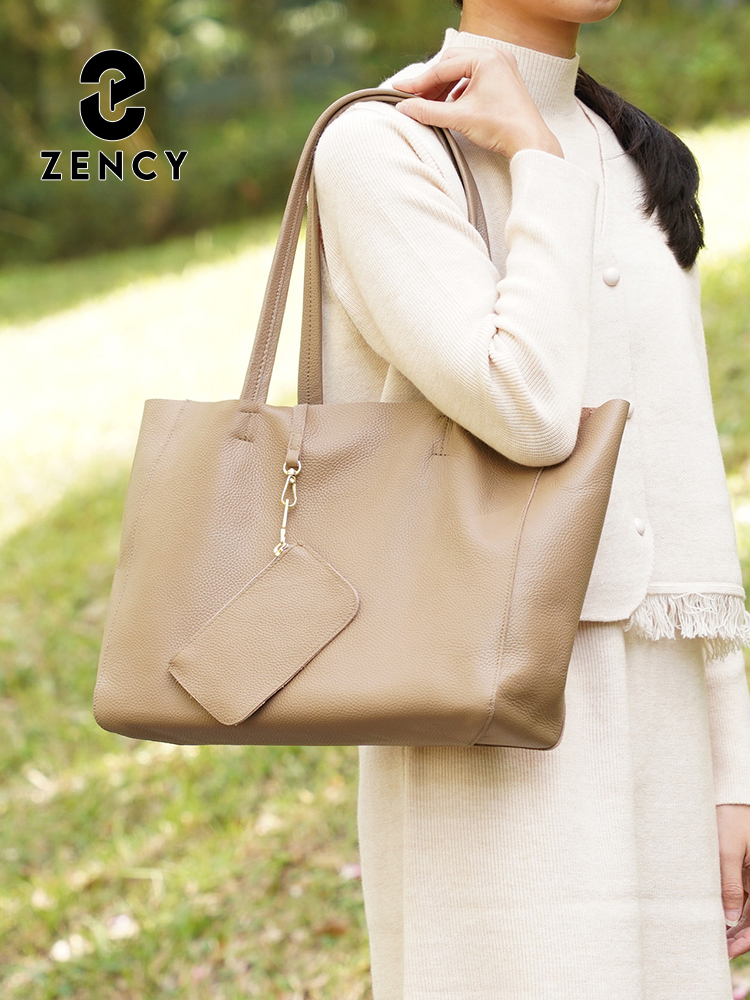 Zency Genuine Leather Large To - Luxury Bags Tote recension och pris