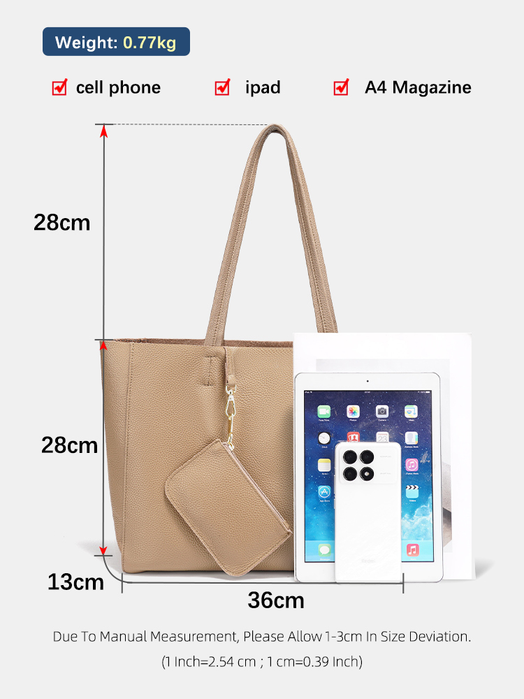 Zency Genuine Leather Large To - Luxury Bags Tote recension och pris