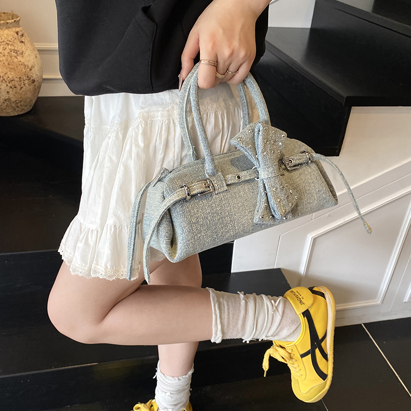 Sweetie Bowknot Small Bowling  - Luxury Bags Denim recension och pris