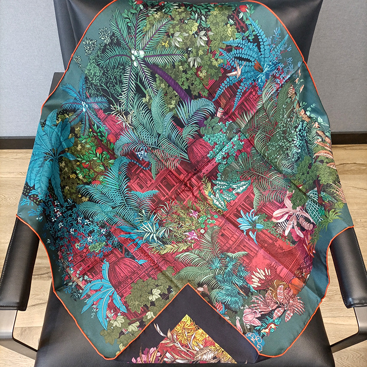 Silk Scarf 90CM Women Hand Rol - Luxury Bags For Travel recension och pris
