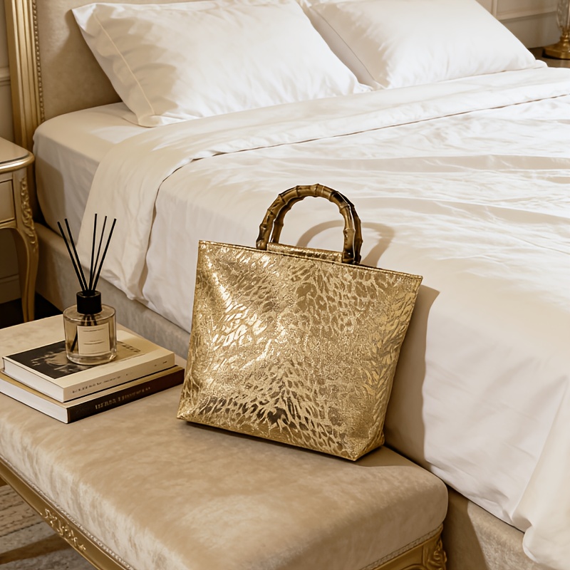 Light luxury metallic gold jac - Luxury Bags Tote recension och pris