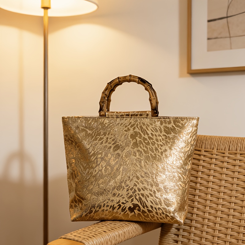 Light luxury metallic gold jac - Luxury Bags Tote recension och pris