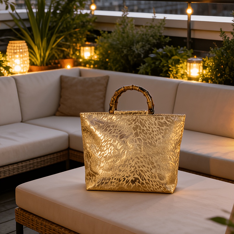 Light luxury metallic gold jac - Luxury Bags Tote recension och pris