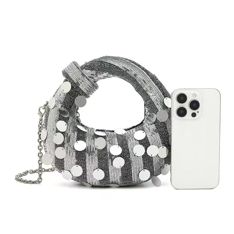 Half Moon Evening Clutch Party - Luxury Bags Denim recension och pris