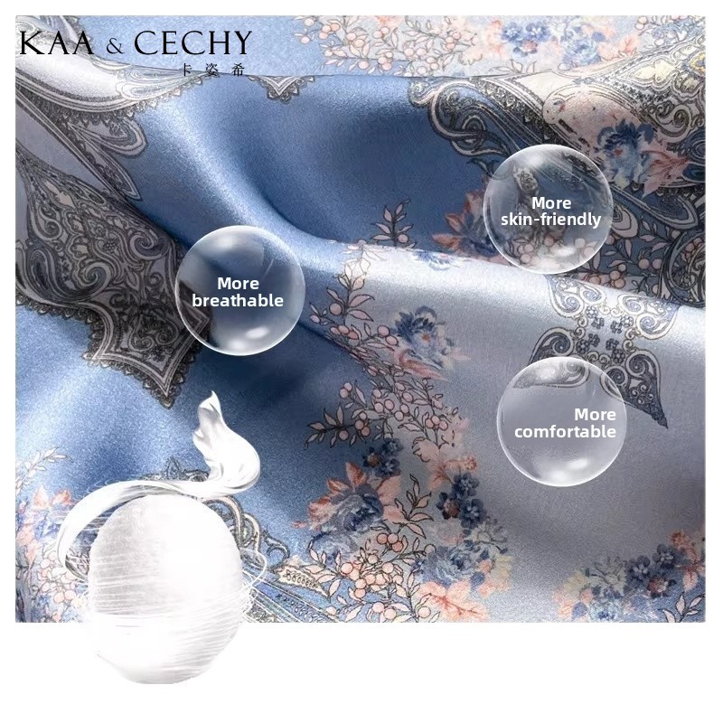 Baroque Floral 100% Mulberry S - Luxury Bags Office recension och pris